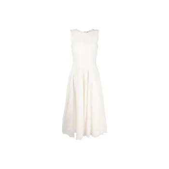 TORY BURCH Sleeveless Dresses Women's White