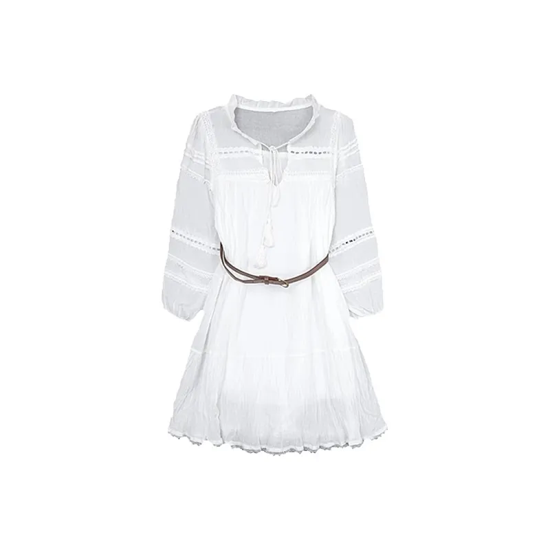 Incolore Long Sleeved Dresses Women's White-0