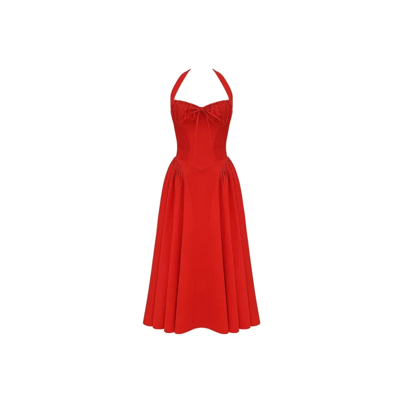 HOUSE OF CB ADABELLA Slip Dress Women's ITALIAN TOMATO/Italian Tomato Red-0