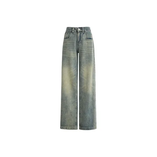 Wen Shan Jeans Women's Yellow Mud