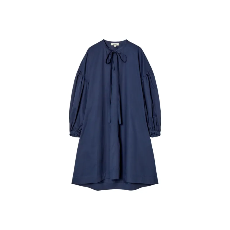 COS Long Sleeved Dresses Women's Navy Blue-0