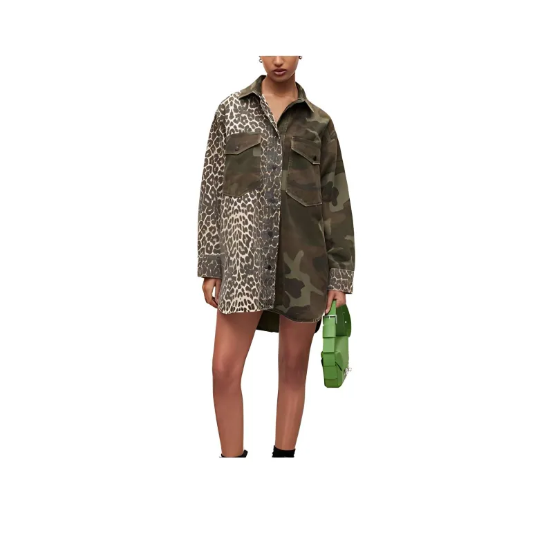 ALLSAINTS Long-Sleeved Dresses Women's Camouflage-0