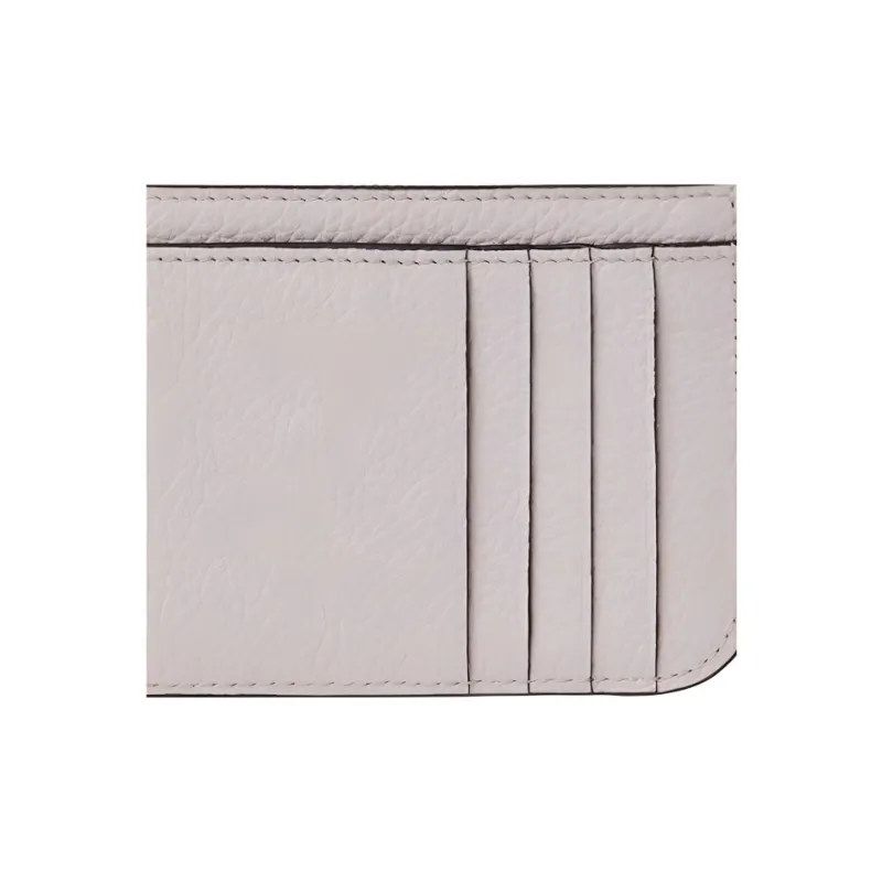 Chloe Alphabet Grained Calfskin Coin Purses Wallets Small Size Women's Wild Gray-3