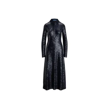 Polo Ralph Lauren Sequined Stretch Dress