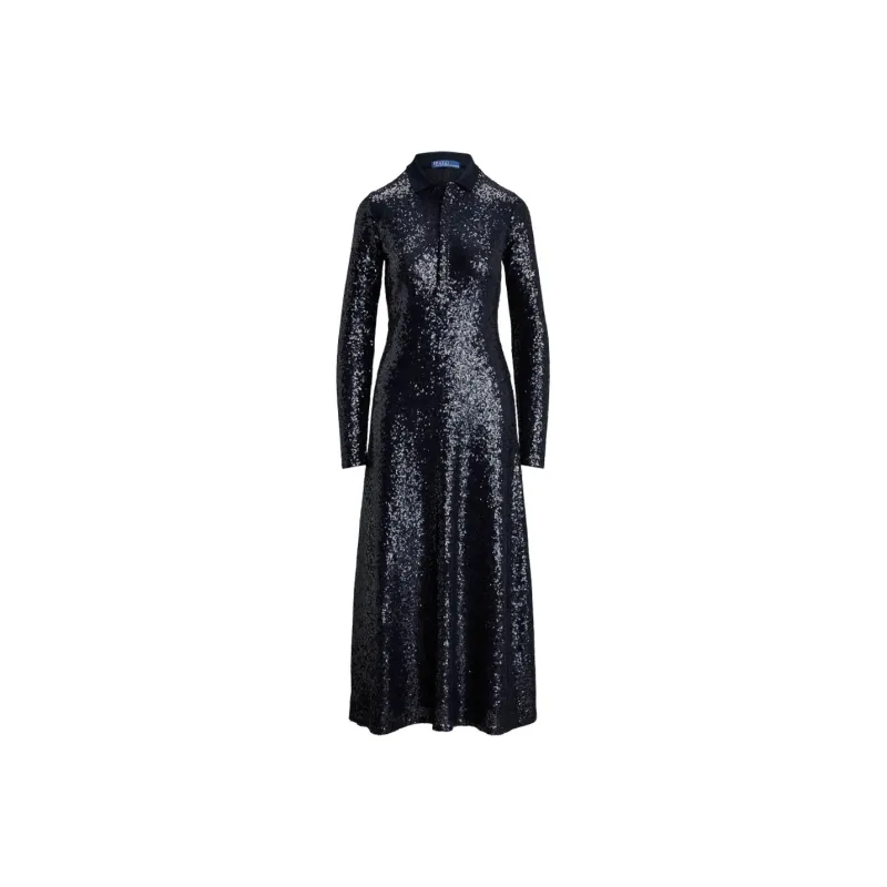 Polo Ralph Lauren Sequined Stretch Dress-0