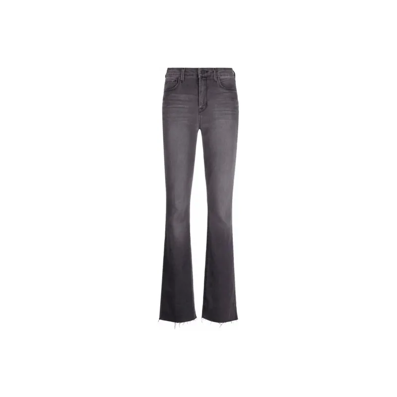 L'AGENCE Mid-rise Flared-leg Denim Jeans-0