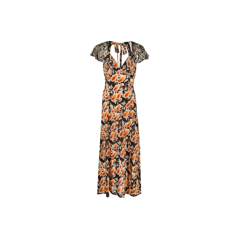 rixo Angelina Cap-sleeve Midi Dress-0