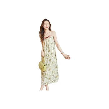 TERRE BLEUE Slip Dresses Women's Green