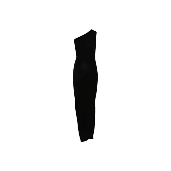 RICK OWENS Asymmetric Midi Dress