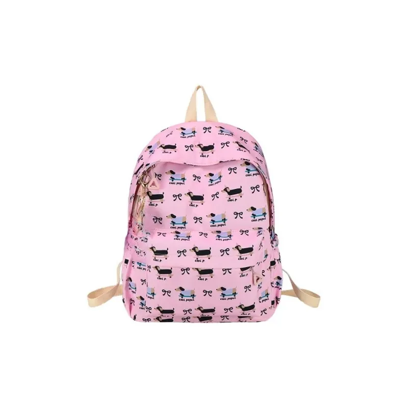 URBAN FOREST Nylon Backpack Women's White/Pink/Purple/Blue-6