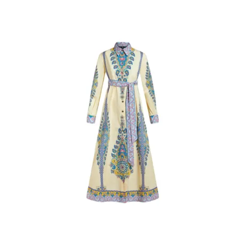 ETRO Paisley Printed A Fancy Midi Shirt Dress