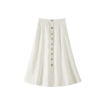 BANANA BABY Denim Long Skirts Women's White
