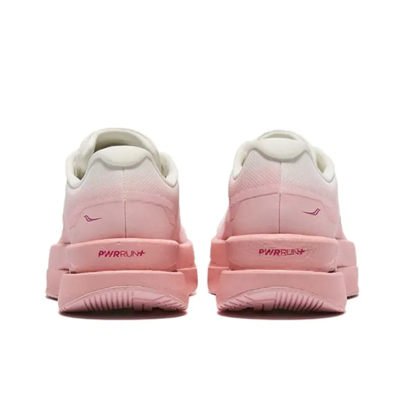 Saucony Cushioning, Wear Resistant Low Top Running Shoes Women's White Pink-3