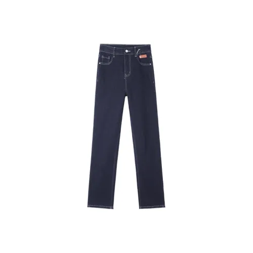 HIPPIEMISS Jeans Women's Normal Washed Blue