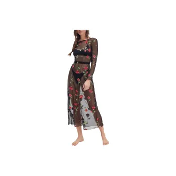FREE PEOPLE A Rose Is A Rose Ciara Long Sleeve Dress Long-Sleeved Dresses Women's Enchanted Beauty