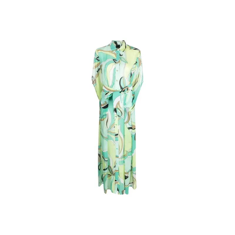 PINKO Long Sleeved Dresses Women's Light Green-0