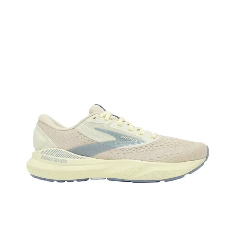 Brooks Adrenaline GTS 24 Cushioning And Breathable Low Top Running Shoes Women's Beige-1