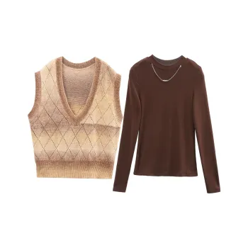 A Paradise For Awakening Casual Suit Women's Coffee