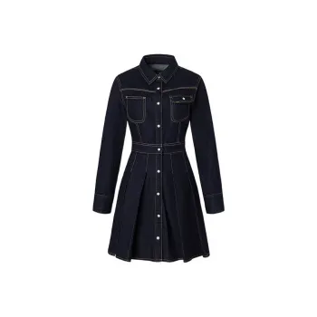 Lee Long SLeeved Dresses Women's Washed