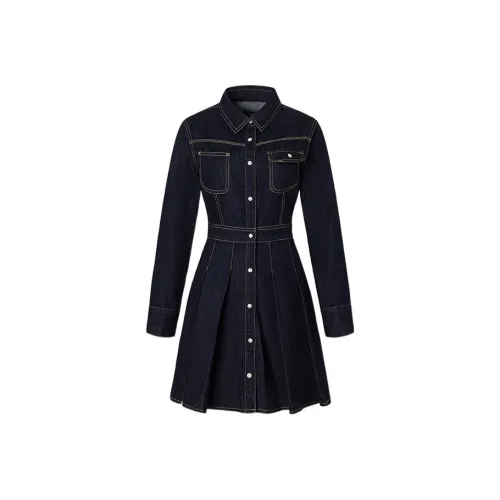 Lee Long SLeeved Dresses Women's Washed