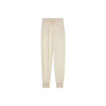 Loro Piana FW24 Knitted Sweatpants Women's Nougat