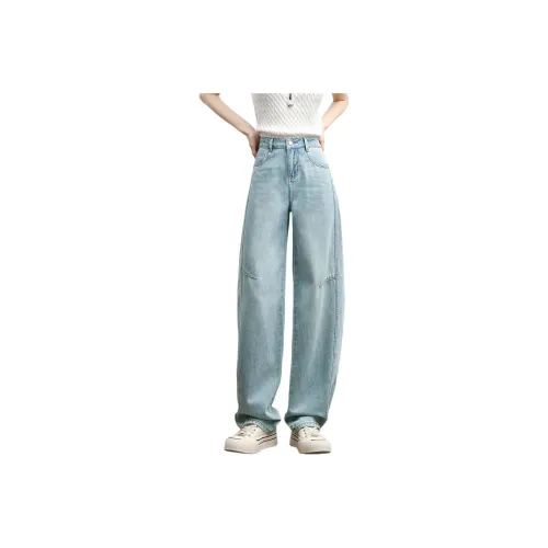 HIPPIEMISS Jeans Women's Vintage Light Blue