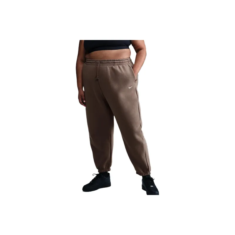 Nike Sportswear Phoenix FleeceSwoosh Knitted Sports Pants Women's Brown-0
