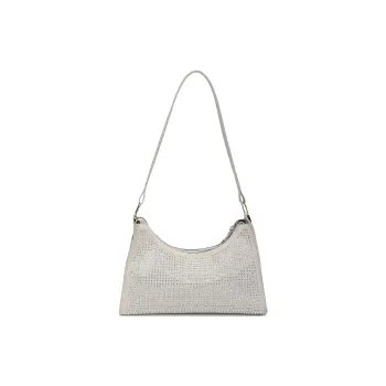TOUTSEUL YOLO Suede Shoulder Bag Regular Women's Ecru/Black/Rose Red