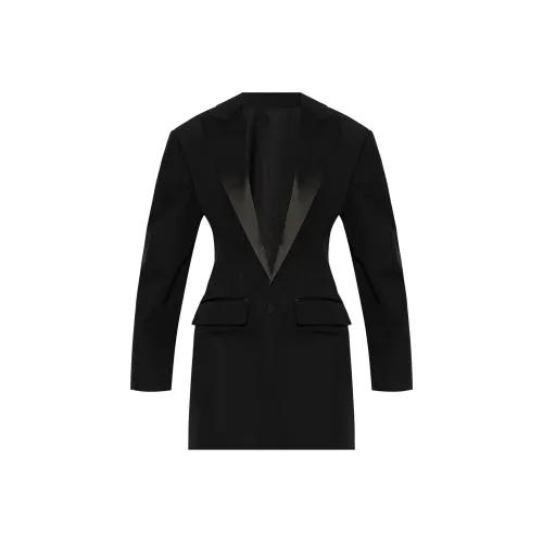 Maison Margiela Pinstriped Button-Up Blazer