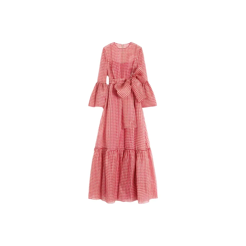 Valentino Long-Sleeved Dresses Women's Pink-0