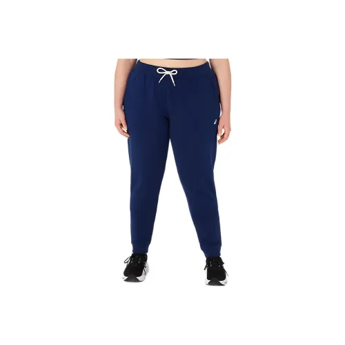 Asics Sunday Sana Fleece Jogger Knitted Sports Pants Women's Navy