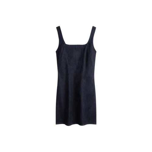 CALVIN KLEIN Denim Series Slip Dress Women's Denim Blue Black