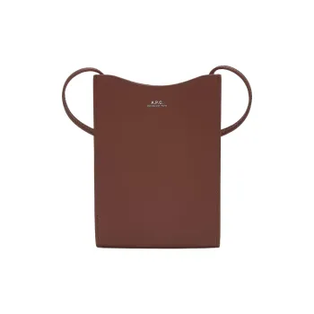 A.P.C Jamie Cow Leather Shoulder Bag, Crossbody Bag Women's Brown