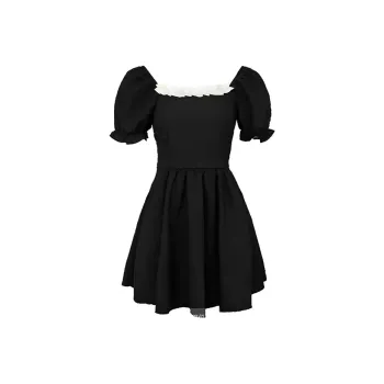 PAIN OR PLEASURE Short Sleeved Dresses Women's Black