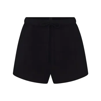 SKIMS COTTON FLEECE CLASSIC SHORT Casual Shorts Women's ONYX/Onyx