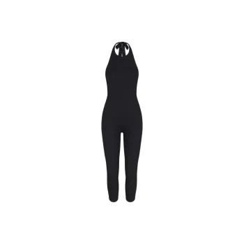 Khy SS24 DROP 009 Smooth Stretch Capri Catsuit Jumpsuit Women's Black