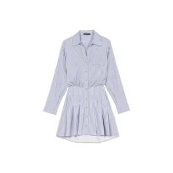 Maje Long Sleeved Dresses Women's Light Blue