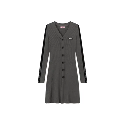 CHUU Long-Sleeved Dresses Women's Gray