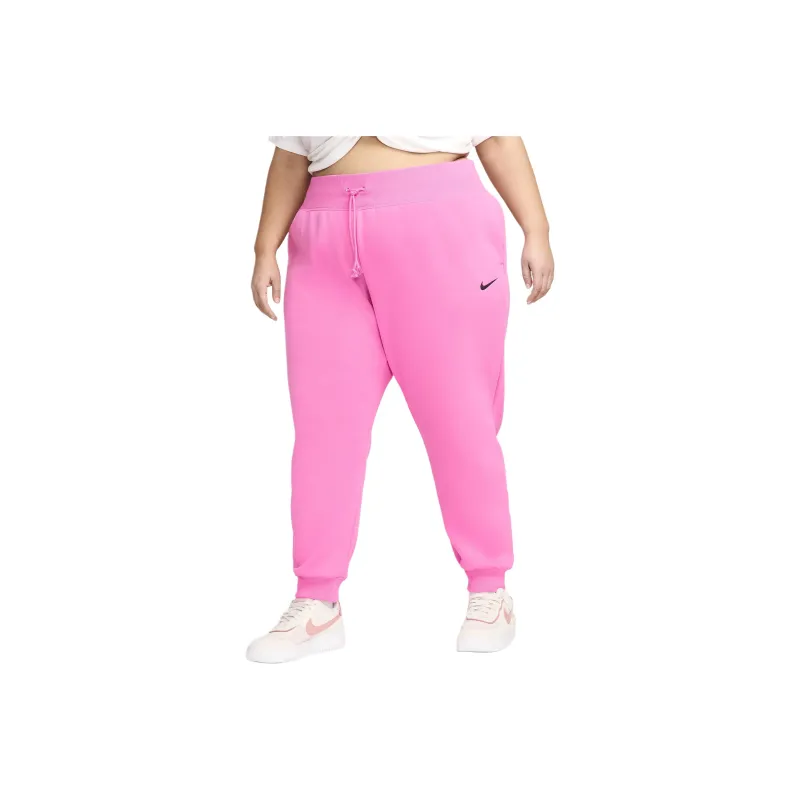 Nike Sportswear Phoenix Fleece Knitted Sports Pants Women's Pink-0