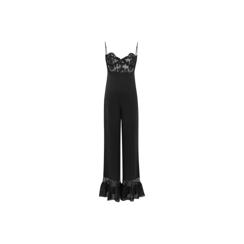 SAINT LAURENT Lace Detailed Sleeveless Jumpsuit