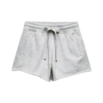 ZARA Casual Shorts Women's Zebra Print Gray