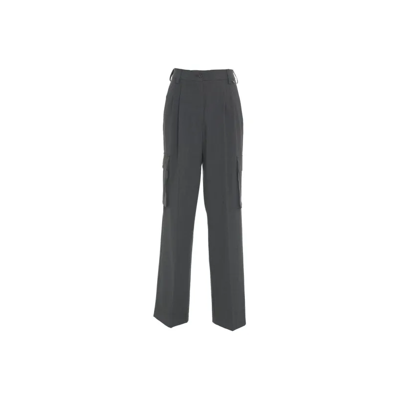 HERNO High Waisted Cargo Tailored Trousers-0