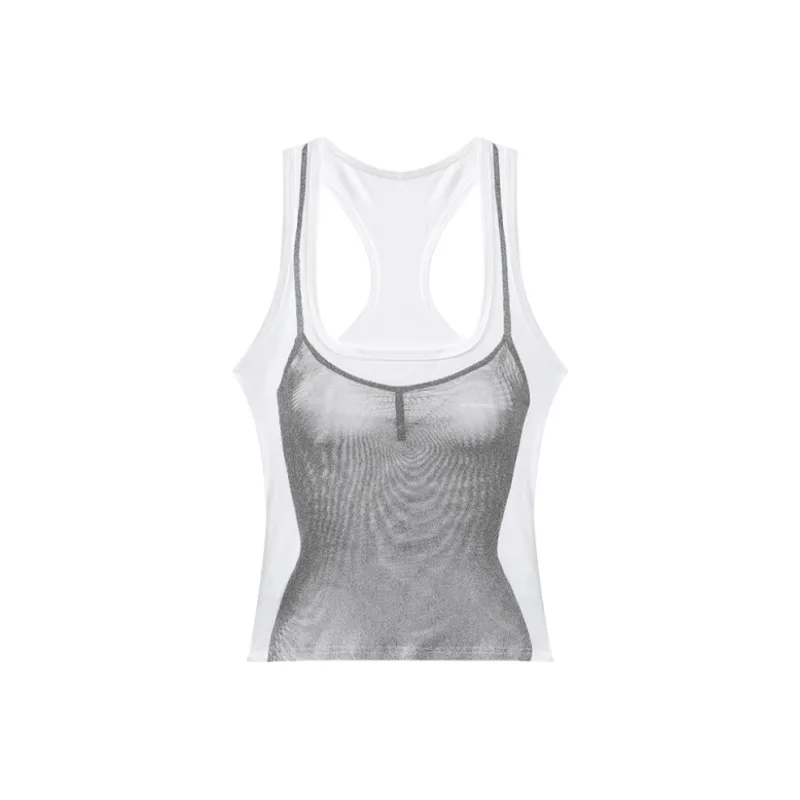 YGPRW Tank Tops Women's White-0