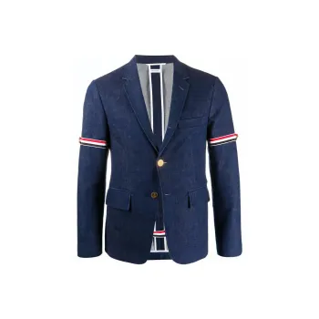 THOM BROWNE Business Suits Men Marine Blue