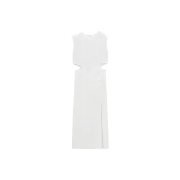 ZARA Sleeveless Dress Women's White