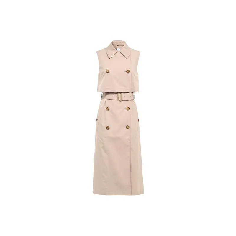 Burberry Layered Sleeveless Trench Coat Dress-0