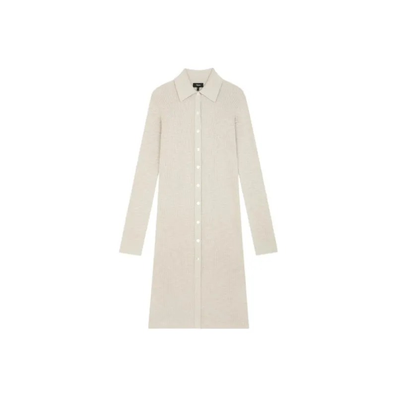 THEORY Long Sleeved Dresses Women's Parchment Paper Yellow-0