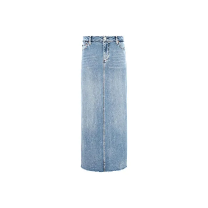 ALICE+OLIVIA Marissa Denim Midi Skirt-0