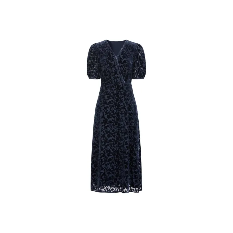JZ. ANNAKRO Short Sleeved Dress Women's Dark Blue-0