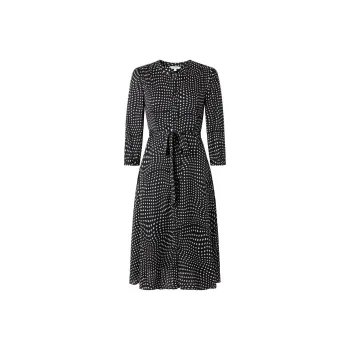 JZ. ANNAKRO Long Sleeved Dress Women's Floral Black